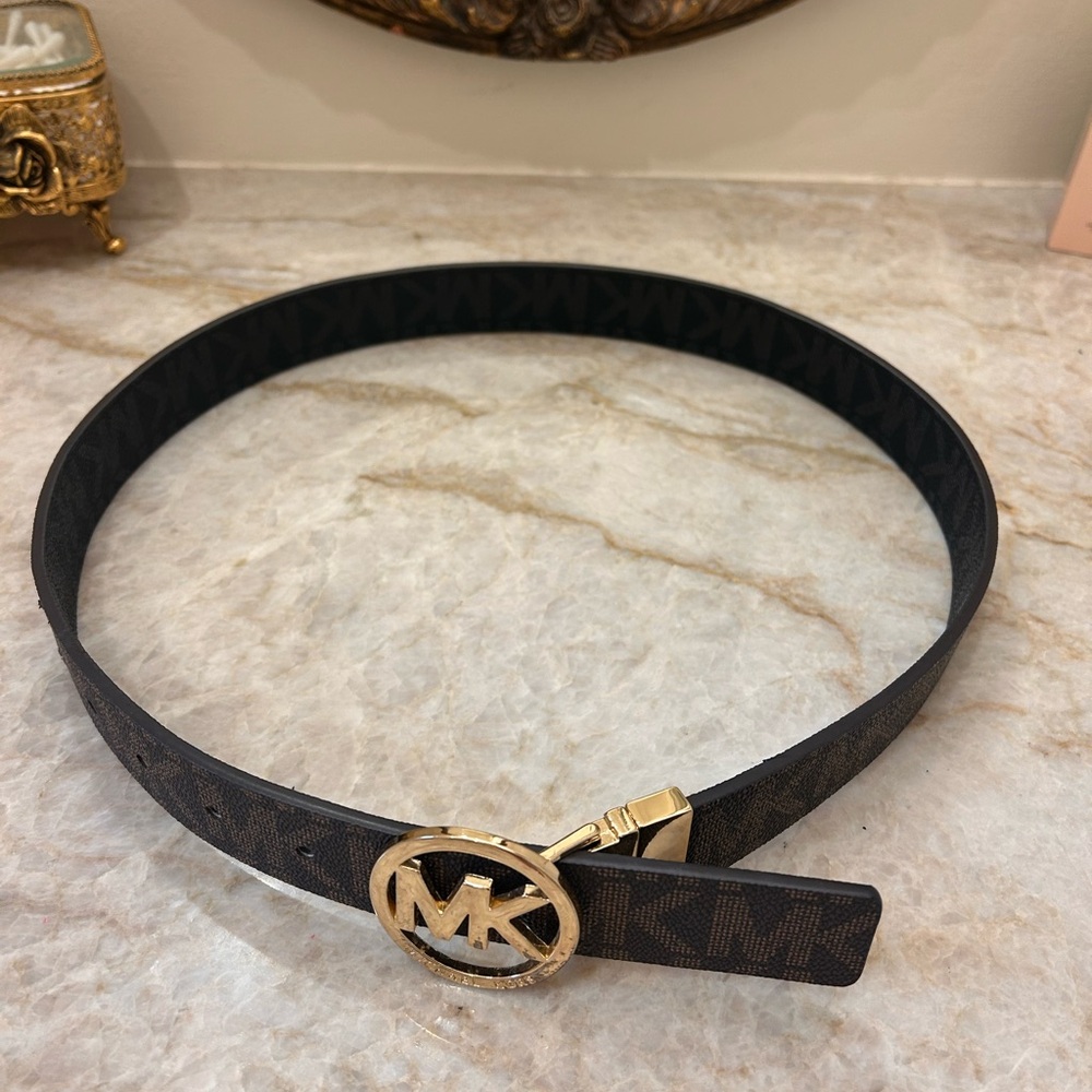 Michael Kors Double Sided Gold Women's Belt